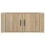 Mesa de centro madera contrachapada roble Sonoma 80x50x36 cm de vidaXL, Mesas de centro - Ref: Foro24-816515, Precio: 68,62 €...