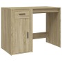 Plywood oak Sonoma color desk 100x49x75 cm by vidaXL, Desks - Ref: Foro24-816787, Price: 86,04 €, Discount: %