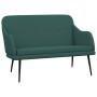 Banco de tela verde oscuro 110x76x80 cm de vidaXL, Bancos - Ref: Foro24-351487, Precio: 114,41 €, Descuento: %