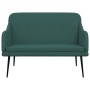 Banco de tela verde oscuro 110x76x80 cm de vidaXL, Bancos - Ref: Foro24-351487, Precio: 114,41 €, Descuento: %