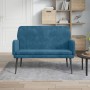 Blue velvet bench 108x79x79 cm by vidaXL, Banks - Ref: Foro24-351423, Price: 136,52 €, Discount: %