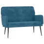 Banco de terciopelo azul 108x79x79 cm de vidaXL, Bancos - Ref: Foro24-351423, Precio: 136,52 €, Descuento: %