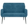 Banco de terciopelo azul 108x79x79 cm de vidaXL, Bancos - Ref: Foro24-351423, Precio: 136,52 €, Descuento: %