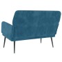 Banco de terciopelo azul 108x79x79 cm de vidaXL, Bancos - Ref: Foro24-351423, Precio: 136,52 €, Descuento: %