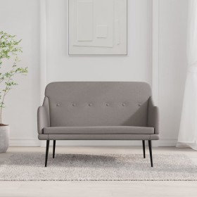 Taupe gray fabric bench 110x76x80 cm by vidaXL, Banks - Ref: Foro24-351488, Price: 92,70 €, Discount: %