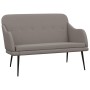 Banco de tela gris taupé 110x76x80 cm de vidaXL, Bancos - Ref: Foro24-351488, Precio: 92,70 €, Descuento: %