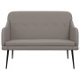 Banco de tela gris taupé 110x76x80 cm de vidaXL, Bancos - Ref: Foro24-351488, Precio: 92,70 €, Descuento: %