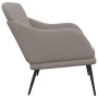 Banco de tela gris taupé 110x76x80 cm de vidaXL, Bancos - Ref: Foro24-351488, Precio: 92,70 €, Descuento: %