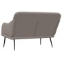 Banco de tela gris taupé 110x76x80 cm de vidaXL, Bancos - Ref: Foro24-351488, Precio: 92,70 €, Descuento: %