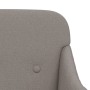 Taupe gray fabric bench 110x76x80 cm by vidaXL, Banks - Ref: Foro24-351488, Price: 92,70 €, Discount: %