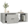 Mesa de centro madera contrachapada gris hormigón 100x50,5x35cm de vidaXL, Mesas de centro - Ref: Foro24-816540, Precio: 74,9...