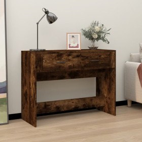 Mesa consola madera contrachapada roble ahumado 100x39x75 cm de vidaXL, Mesas - Ref: Foro24-816781, Precio: 59,68 €, Descuent...