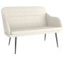 Cream velvet bench 110x76x80 cm by vidaXL, Banks - Ref: Foro24-351452, Price: 108,51 €, Discount: %