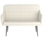 Cream velvet bench 110x76x80 cm by vidaXL, Banks - Ref: Foro24-351452, Price: 108,51 €, Discount: %