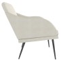 Cream velvet bench 110x76x80 cm by vidaXL, Banks - Ref: Foro24-351452, Price: 108,51 €, Discount: %