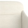 Banco de terciopelo color crema 110x76x80 cm de vidaXL, Bancos - Ref: Foro24-351452, Precio: 108,51 €, Descuento: %