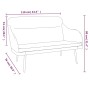 Cream velvet bench 110x76x80 cm by vidaXL, Banks - Ref: Foro24-351452, Price: 108,51 €, Discount: %