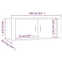 Mueble para TV de pared blanco 100x34,5x40 cm de vidaXL, Muebles TV - Ref: Foro24-816632, Precio: 66,67 €, Descuento: %