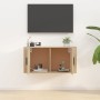 Sonoma oak wall-mounted TV cabinet 80x34.5x40 cm by vidaXL, TV Furniture - Ref: Foro24-816627, Price: 65,35 €, Discount: %