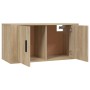 Sonoma oak wall-mounted TV cabinet 80x34.5x40 cm by vidaXL, TV Furniture - Ref: Foro24-816627, Price: 65,35 €, Discount: %