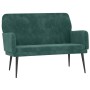 Banco de terciopelo verde oscuro 108x79x79 cm de vidaXL, Bancos - Ref: Foro24-351416, Precio: 147,12 €, Descuento: %