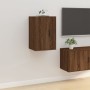 Wall TV cabinets 2 pcs brown oak 40x34.5x60 cm by vidaXL, TV Furniture - Ref: Foro24-816671, Price: 70,24 €, Discount: %