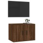 Mueble para TV de pared roble marrón 57x34,5x40 cm de vidaXL, Muebles TV - Ref: Foro24-816623, Precio: 51,22 €, Descuento: %