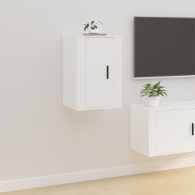 White wall-mounted TV stand 40x34.5x60 cm by vidaXL, TV Furniture - Ref: Foro24-816656, Price: 25,98 €, Discount: %