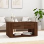 Mesa de centro madera contrachapada roble marrón 80x50x40 cm de vidaXL, Mesas de centro - Ref: Foro24-816535, Precio: 72,61 €...