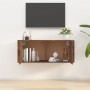 Wall-mounted TV stand in smoked oak, 100x34.5x40 cm by vidaXL, TV Furniture - Ref: Foro24-816637, Price: 64,38 €, Discount: %