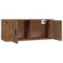 Wall-mounted TV stand in smoked oak, 100x34.5x40 cm by vidaXL, TV Furniture - Ref: Foro24-816637, Price: 64,38 €, Discount: %