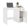 Escritorio madera contrachapada blanco brillante 100x49x75 cm de vidaXL, Escritorios - Ref: Foro24-816786, Precio: 99,18 €, D...