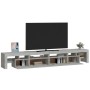 Mueble de TV con luces LED gris hormigón 260x36,5x40 cm de vidaXL, Muebles TV - Ref: Foro24-3152821, Precio: 161,26 €, Descue...