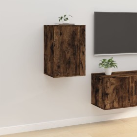 Smoked oak wall TV cabinet 40x34.5x60 cm by vidaXL, TV Furniture - Ref: Foro24-816666, Price: 39,99 €, Discount: %