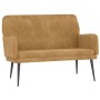 Brown velvet bench 108x79x79 cm by vidaXL, Banks - Ref: Foro24-351421, Price: 136,52 €, Discount: %