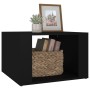 Black plywood nightstand 57x55x36 cm by vidaXL, Nightstands - Ref: Foro24-816553, Price: 32,99 €, Discount: %