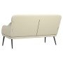 Banco de cuero sintético color crema 110x76x80 cm de vidaXL, Bancos - Ref: Foro24-351431, Precio: 95,88 €, Descuento: %