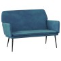 Banco de terciopelo azul 108x79x79 cm de vidaXL, Bancos - Ref: Foro24-351391, Precio: 94,42 €, Descuento: %