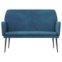 Banco de terciopelo azul 108x79x79 cm de vidaXL, Bancos - Ref: Foro24-351391, Precio: 94,42 €, Descuento: %