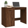 Escritorio de madera contrachapada marrón roble 100x49x75 cm de vidaXL, Escritorios - Ref: Foro24-816791, Precio: 93,93 €, De...