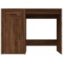 Escritorio de madera contrachapada marrón roble 100x49x75 cm de vidaXL, Escritorios - Ref: Foro24-816791, Precio: 93,93 €, De...