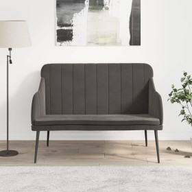 Dark gray velvet bench 110x76x80 cm by vidaXL, Banks - Ref: Foro24-351465, Price: 139,36 €, Discount: %