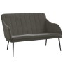 Dark gray velvet bench 110x76x80 cm by vidaXL, Banks - Ref: Foro24-351465, Price: 139,36 €, Discount: %