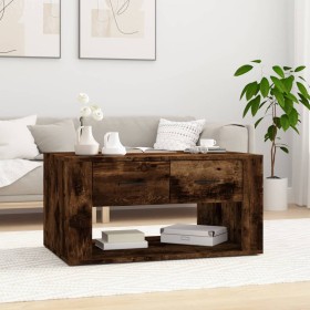 Smoked oak plywood coffee table 80x50x40 cm by vidaXL, Coffee table - Ref: Foro24-816533, Price: 78,36 €, Discount: %