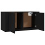 Black wall TV cabinet 80x34.5x40 cm by vidaXL, TV Furniture - Ref: Foro24-816625, Price: 73,07 €, Discount: %