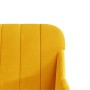 Banco de terciopelo amarillo 110x76x80 cm de vidaXL, Bancos - Ref: Foro24-351470, Precio: 145,02 €, Descuento: %