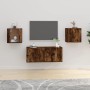 Wall TV cabinets 2 pcs smoked oak 40x34.5x40 cm by vidaXL, TV Furniture - Ref: Foro24-816651, Price: 54,67 €, Discount: %