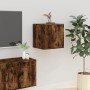 Wall TV cabinets 2 pcs smoked oak 40x34.5x40 cm by vidaXL, TV Furniture - Ref: Foro24-816651, Price: 54,67 €, Discount: %