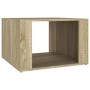 Mesita de noche madera contrachapada roble Sonoma 57x55x36 cm de vidaXL, Mesitas de noche - Ref: Foro24-816555, Precio: 33,70...