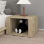 Sonoma oak plywood nightstand 57x55x36 cm by vidaXL, Nightstands - Ref: Foro24-816555, Price: 33,70 €, Discount: %